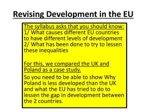 Revising Development in the EU – UK and Poland