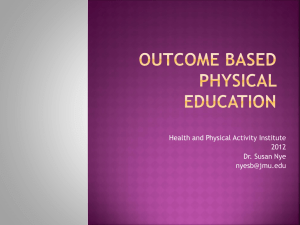 Outcome Based Physical Education