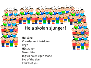 Hela skolan sjunger! - Musiken på Vikingaskolan