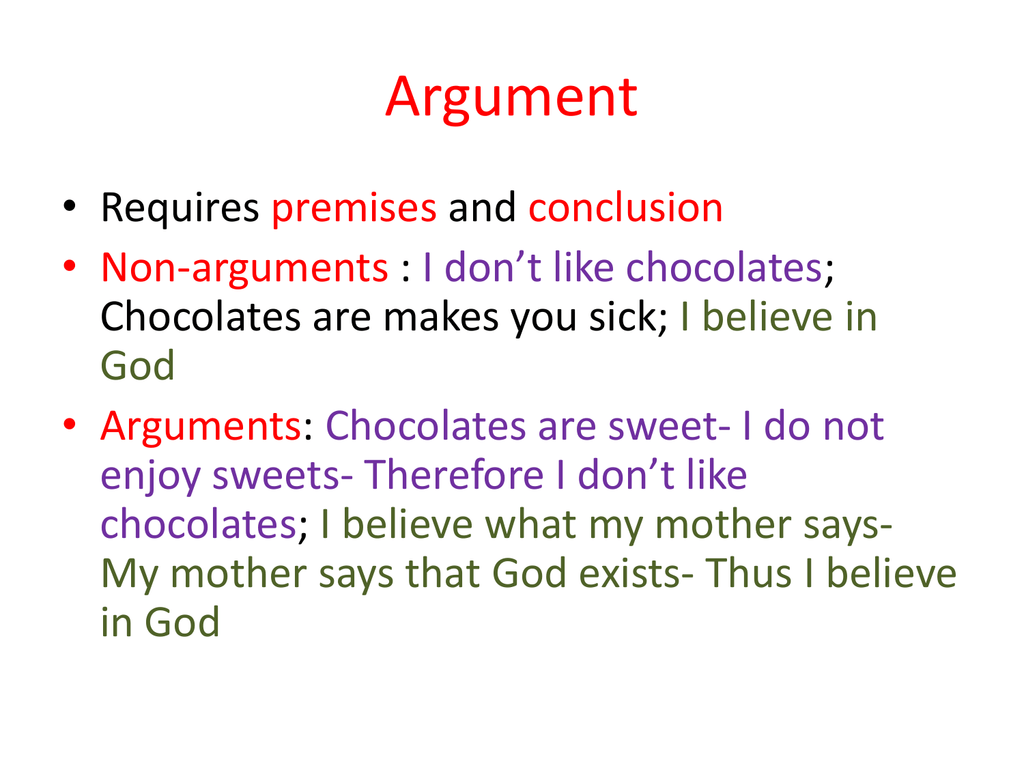 Argument Philosophy Abhinav