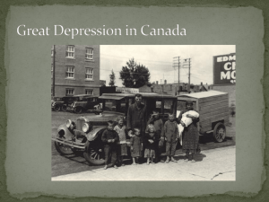 Canada Great Depression