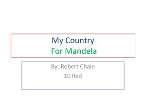 My Country For Mandela: Poem Study Guide