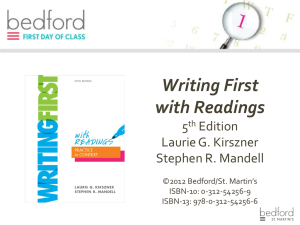 Writing First with Readings, 5th Edition Textbook