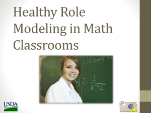 Nutrition Ed in Math - Kansas Team Nutrition