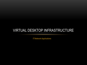 Virtual Desktop Infrastructure