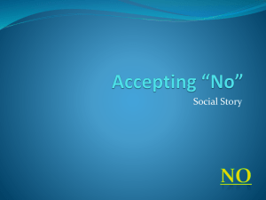 Accepting "No": A Social Story for Elementary Students