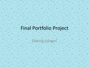 Final Portfolio Project