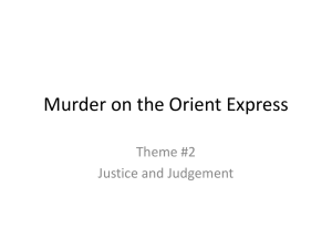 Murder on the Orient Express: Justice & Judgement Theme