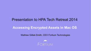 Mathew Gilliat-Smith, Fortium Technologies