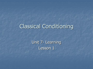 Classical Conditioning: Pavlov, Watson, Skinner