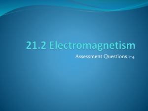 Electromagnetism: Assessment Questions 1-4