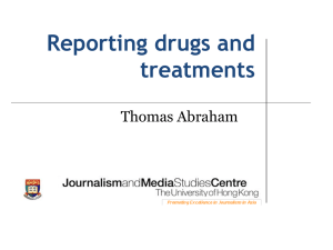 Absolute and relative risk reduction