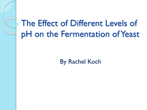 Yeast Fermentation: pH Level Effects