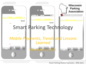 Tom Dishman of Streetline - Wisconsin Parking Association