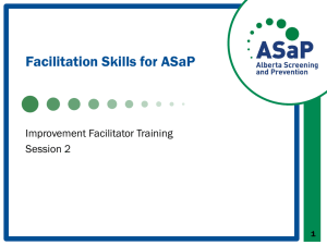 Facilitation at a Glance