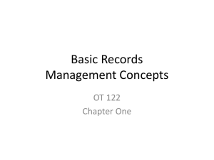 Basic Records Management Concepts