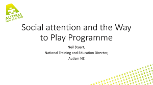 Social attention and the Way to Play Programme