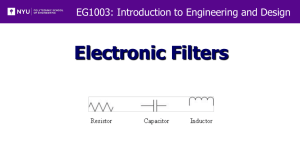 Lab 7 - Electronic Filters (C and G Sections Only)