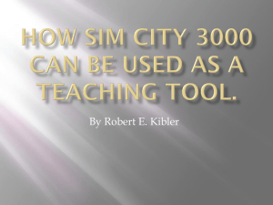 How Sim City 3000 can be used as a Teaching