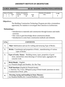 Building Construction & Materials Syllabus - Architecture