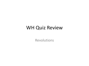 WH Quiz Review