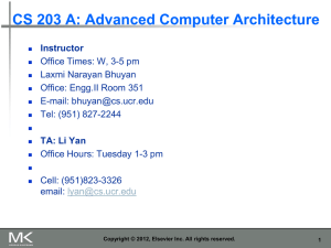 Advanced Computer Architecture: Performance & Parallelism