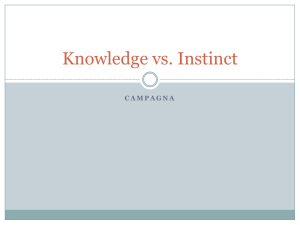 Knowledge vs. Instinct: Definitions & Examples