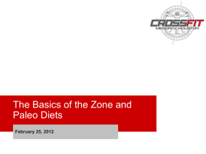 Paleo-Zone Presentation - CrossFit Memorial Houston