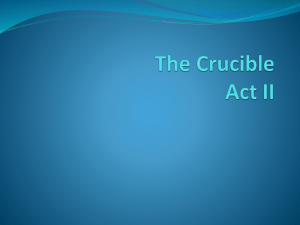 The Crucible Act II: Analysis & Discussion Questions