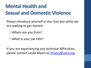 Mental Health & Domestic Violence: A Trauma-Informed Approach