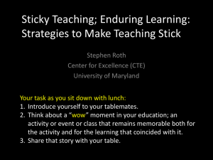 Successful Engagement - Center for Teaching Excellence