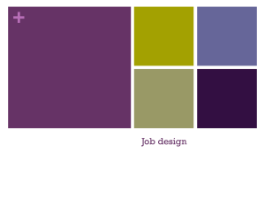 Job design - Jo - BusinessMaverick.biz