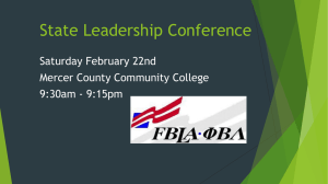 An Exploration of Rutgers Majors - Rutgers FBLA-PBL