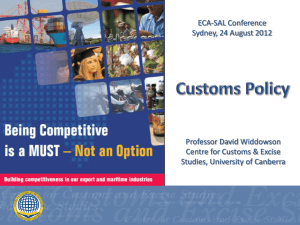 Customs Policy - Shipping Australia