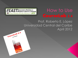 How to Use CourseLab - FEAST UCC