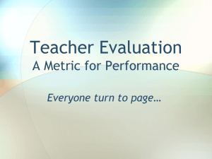 Teacher_Evaluation_A_Metric_for_Performance