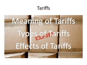 Tariffs