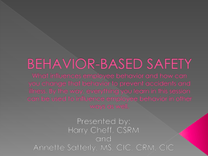 How to Live a Balanced Life: Safety Behavior