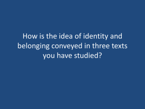 Identity & Belonging in Poetry: A Study Guide