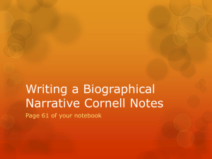 Writing a Biographical Narrative v2