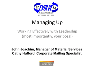 Managing Up - Twin Cities PCC
