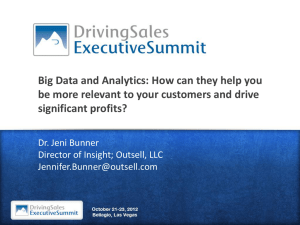 Big Data - DrivingSales Executive Summit