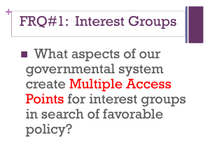 Lobbying & Campaign Finance Reform