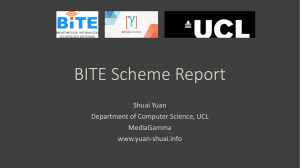 Shuai`s presentation at the BITE Symposium