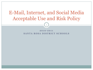 E-Mail, Internet, and Social Media Acceptable Use and Risk Policy