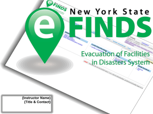 NYS Patient Tracking Application eFINDS