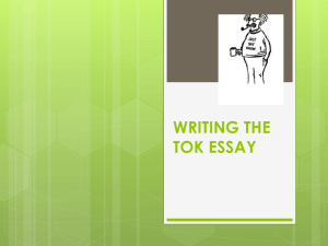 TOK Essay Writing Guide: IB Theory of Knowledge