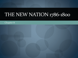 The New Nation 1786-1800: Constitution & Early Government