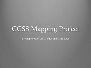 CCSS Mapping Project - AMI-EAA