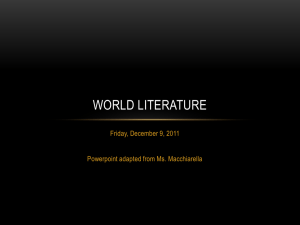 Dante's Inferno: World Literature Presentation